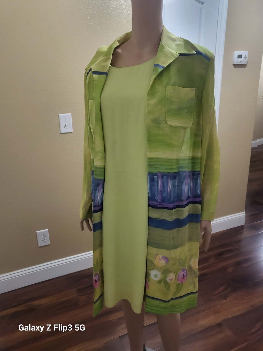 Vintage Joseph Ribkoff 2-Piece Dress & Duster Jacket Set Size 12 Pre-owned - Picture 3 of 16
